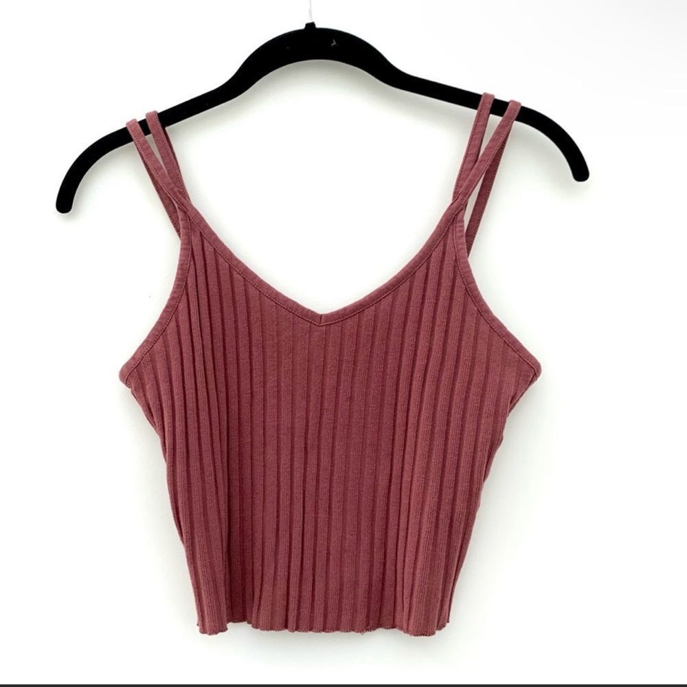 Charlotte Russe Dusty Rose Crop Top